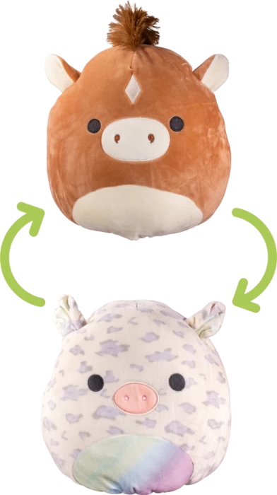 Squishmallows - 12" Flip Mallows - Philip & Nia 3 Squishmallows - 12" Flip Mallows - Philip & Nia