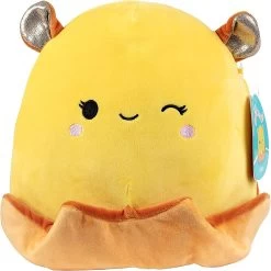 Squishmallows 10" Bijan The Winking Octopus - Official Kellytoy Plush Yellow Octopus Stuffed Animal